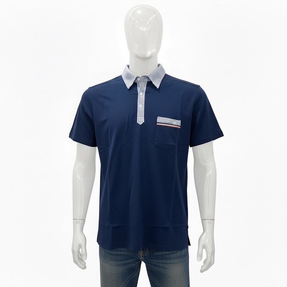 Andrew Christian Hamptons Capsule Polo Shirt Navy Large